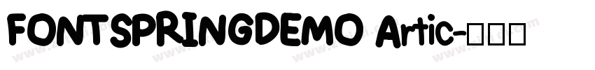 FONTSPRINGDEMO Artic字体转换